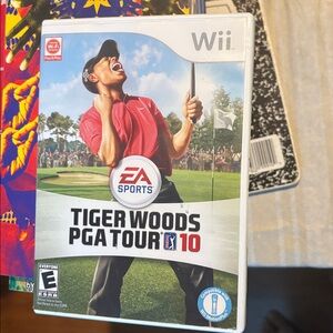 Tiger Woods PGA Tour 10 Nintendo Wii Video Game.